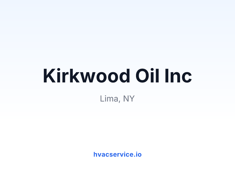 Kirkwood Oil Inc