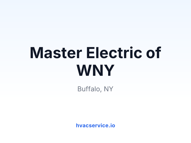 Master Electric of WNY