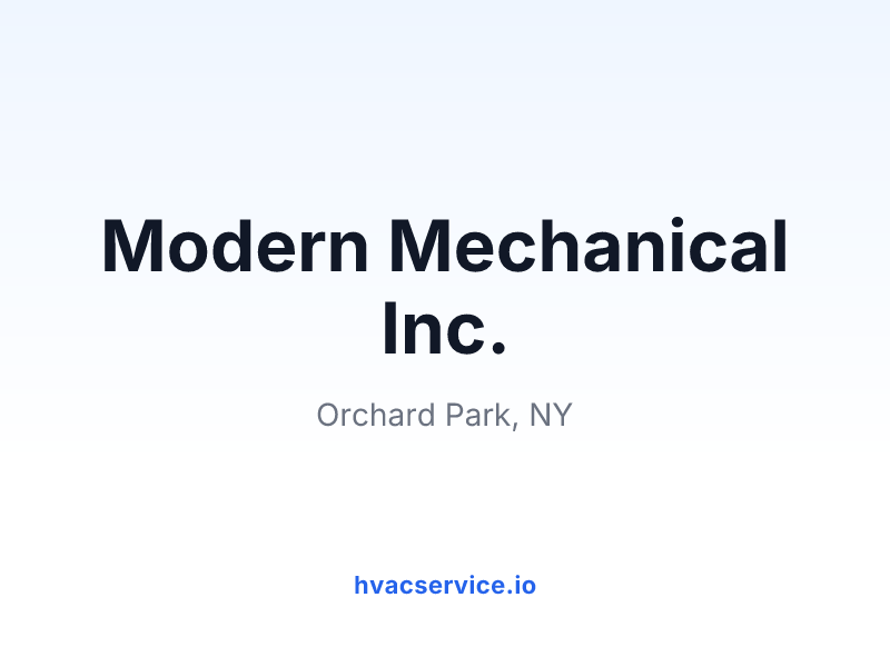 Modern Mechanical Inc.