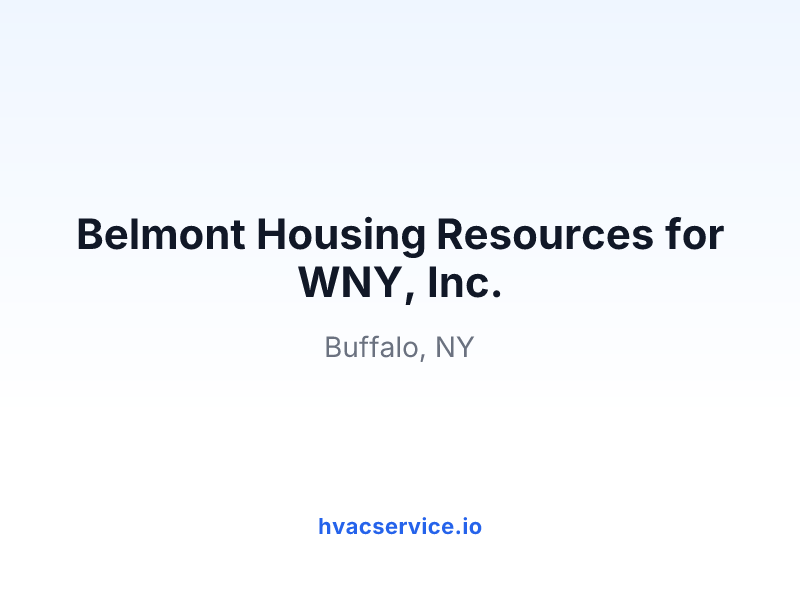 Belmont Housing Resources for WNY, Inc.