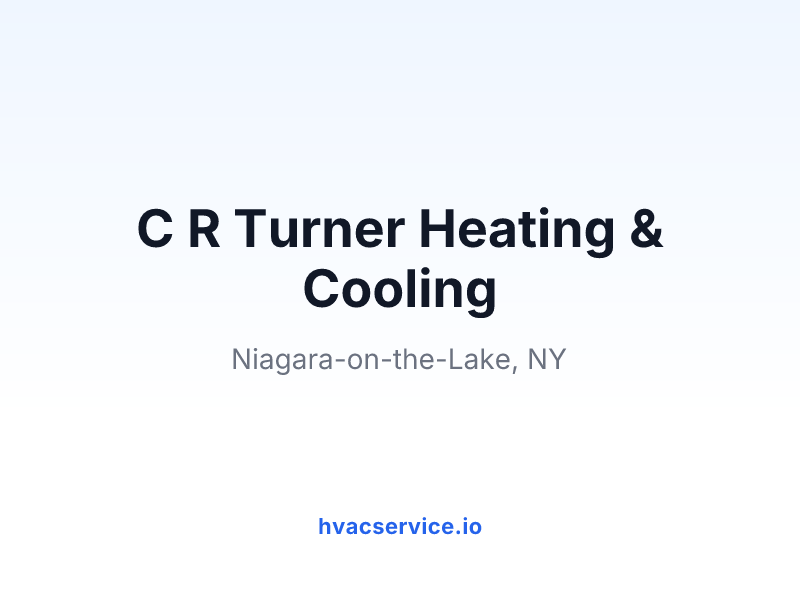 C R Turner Heating & Cooling