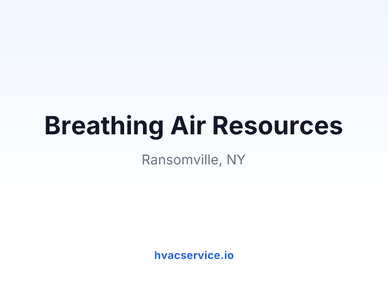 Breathing Air Resources