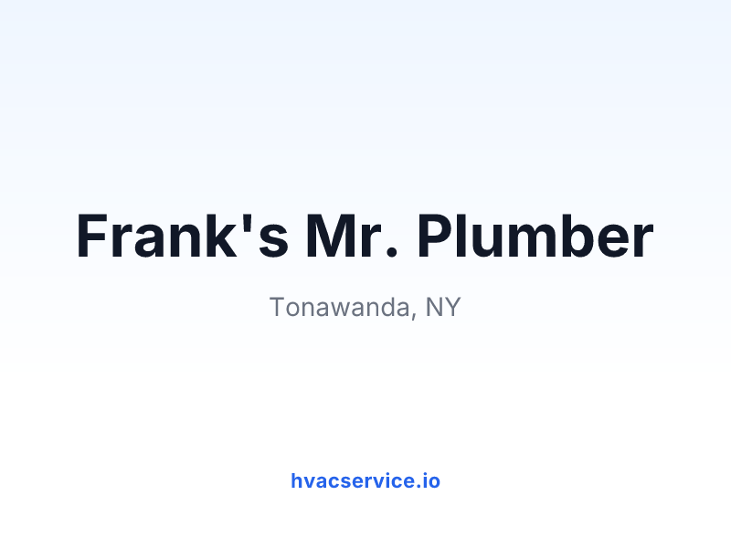 Frank's Mr. Plumber
