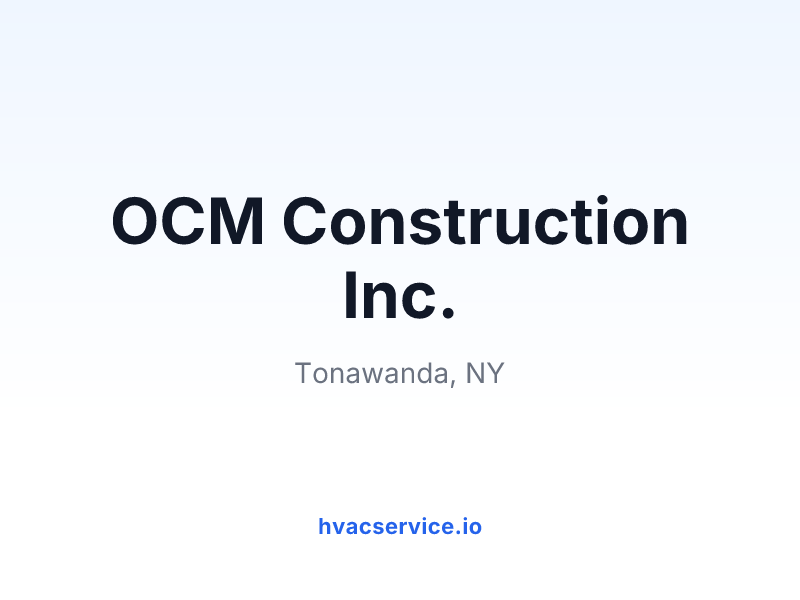 OCM Construction Inc.