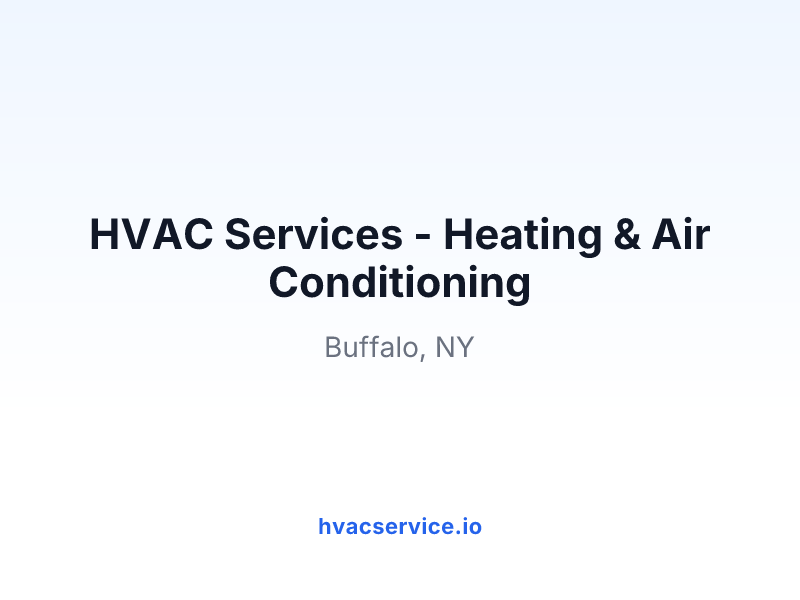 HVAC Services - Heating & Air Conditioning