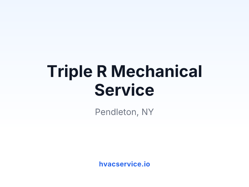 Triple R Mechanical Service