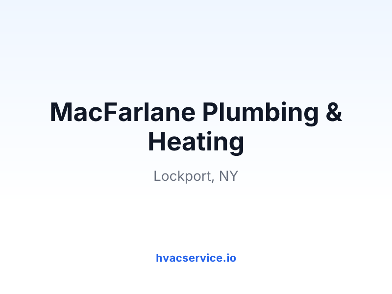 MacFarlane Plumbing & Heating