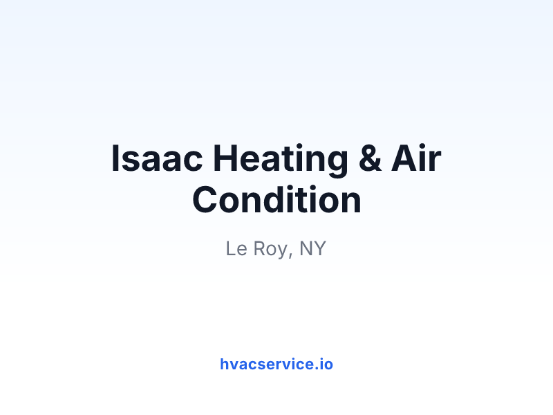 Isaac Heating & Air Condition