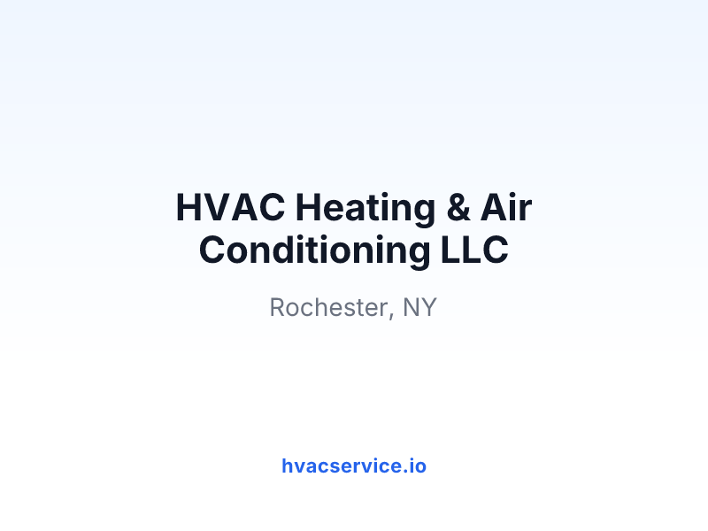 HVAC Heating & Air Conditioning LLC