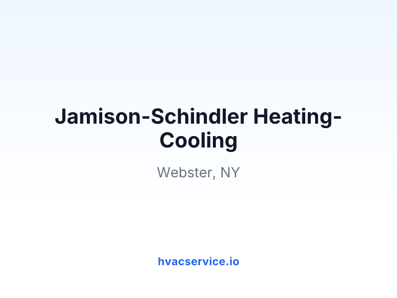 Jamison-Schindler Heating-Cooling