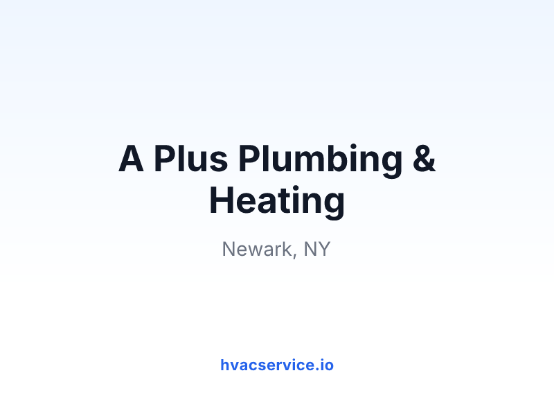 A Plus Plumbing & Heating