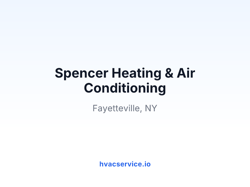 Spencer Heating & Air Conditioning