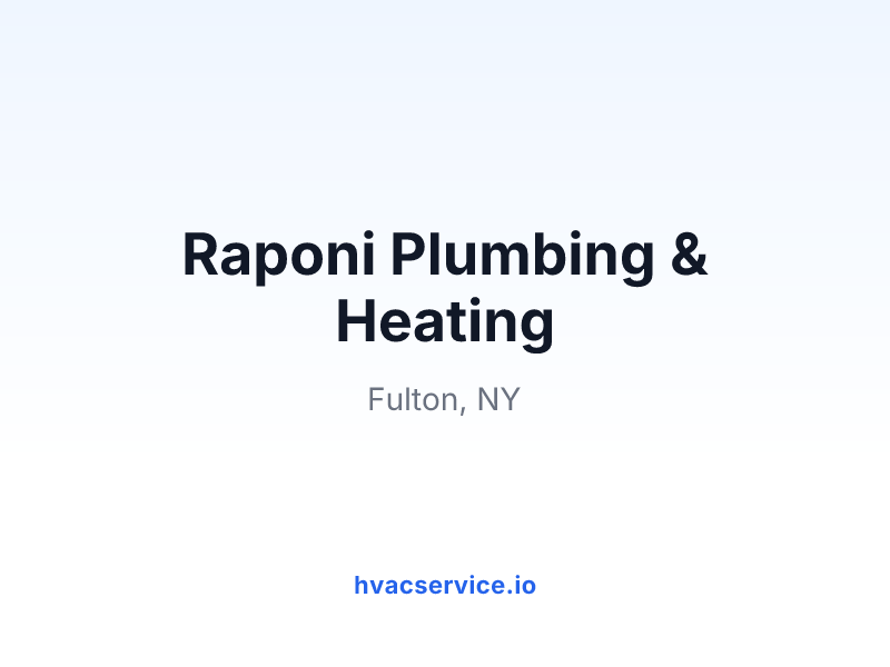 Raponi Plumbing & Heating