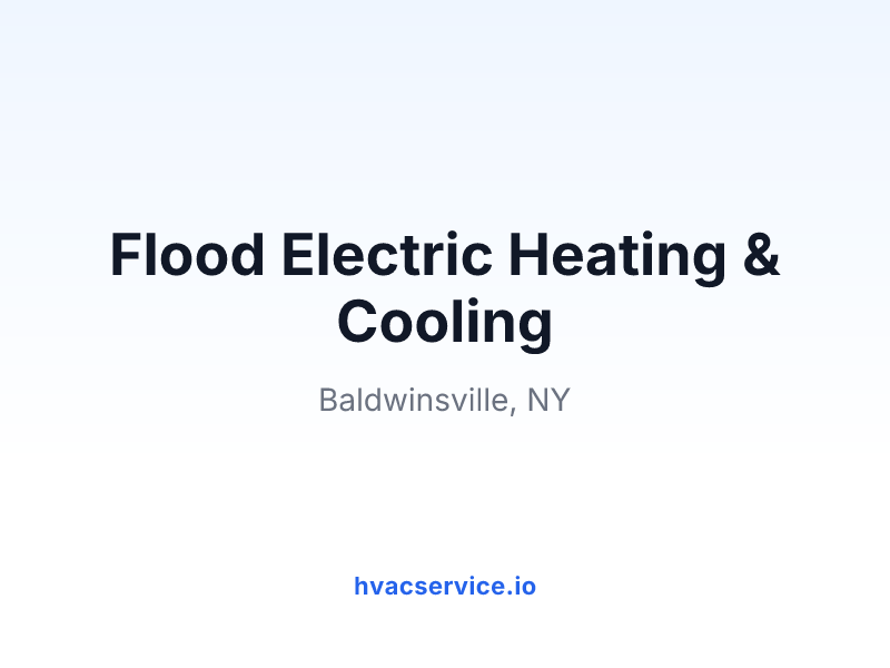Flood Electric Heating & Cooling