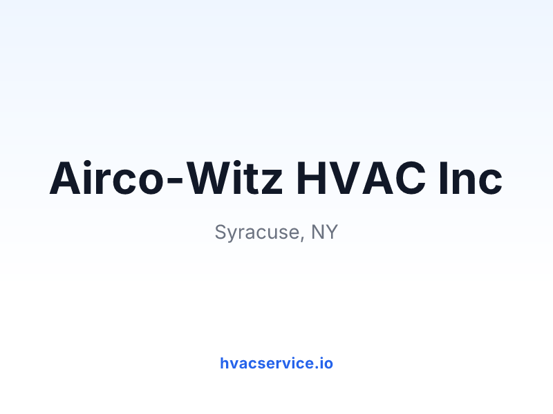 Airco-Witz HVAC Inc