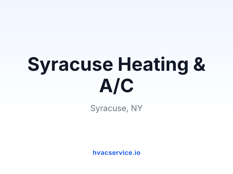 Syracuse Heating & A/C