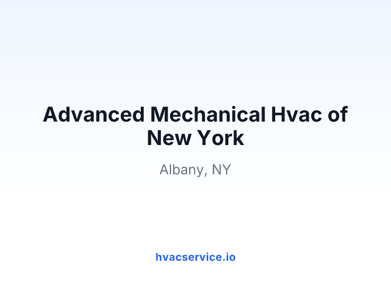 Advanced Mechanical Hvac of New York