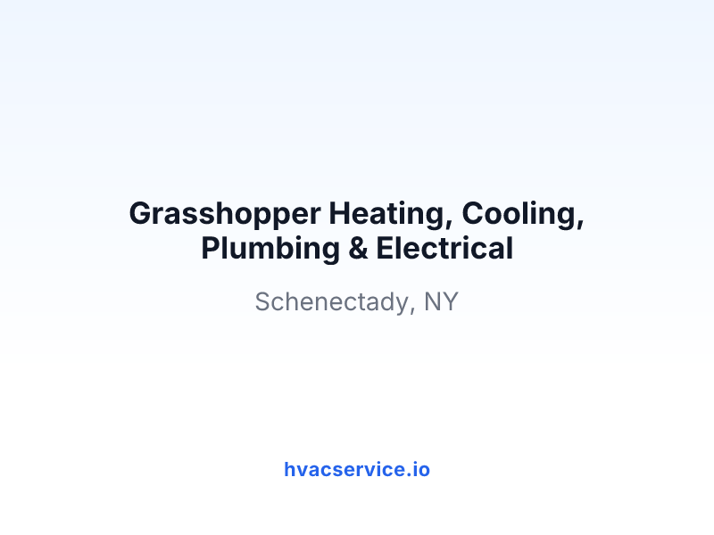 Grasshopper Heating, Cooling, Plumbing & Electrical
