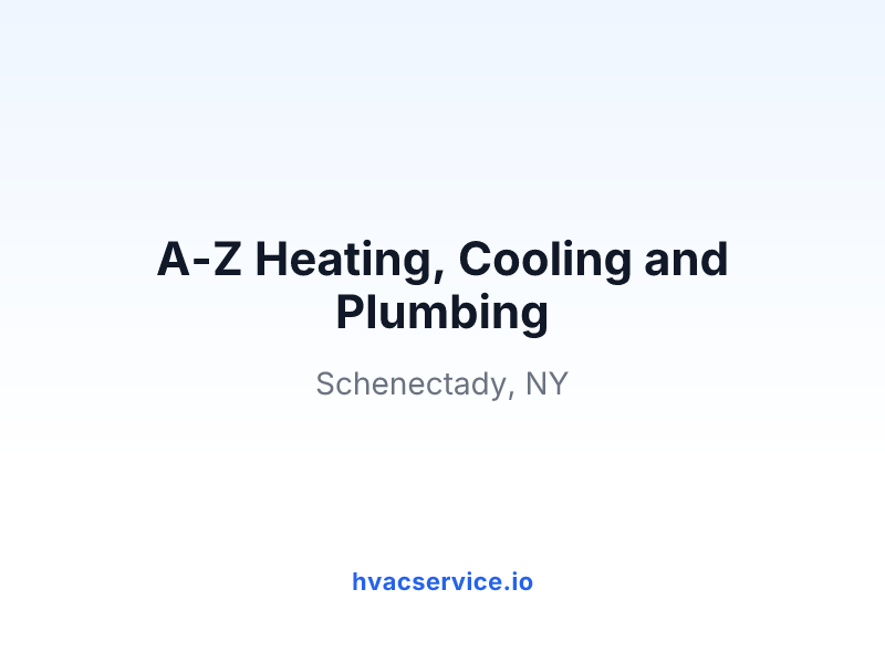 A-Z Heating, Cooling and Plumbing