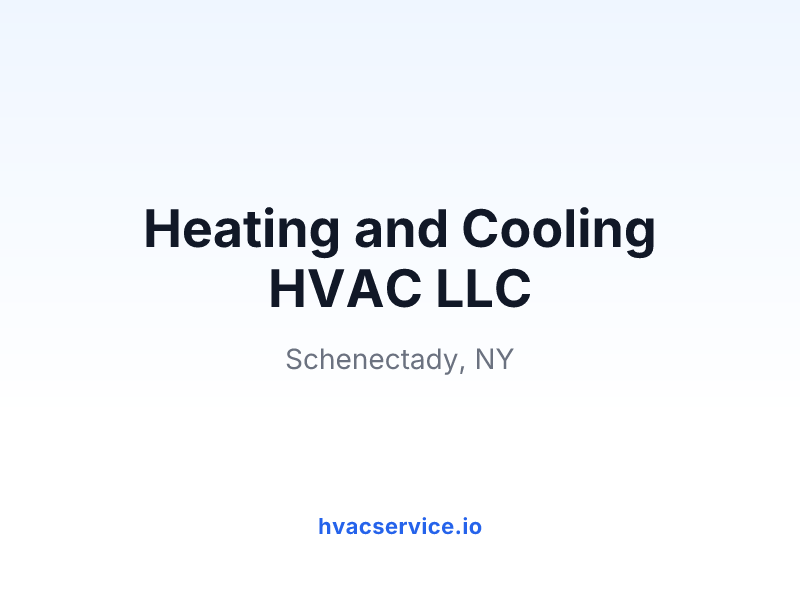 Heating and Cooling HVAC LLC