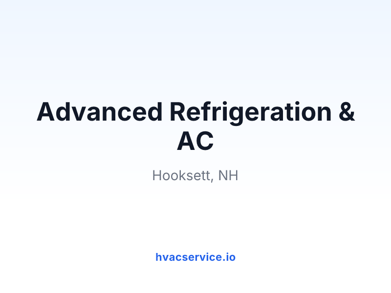 Advanced Refrigeration & AC