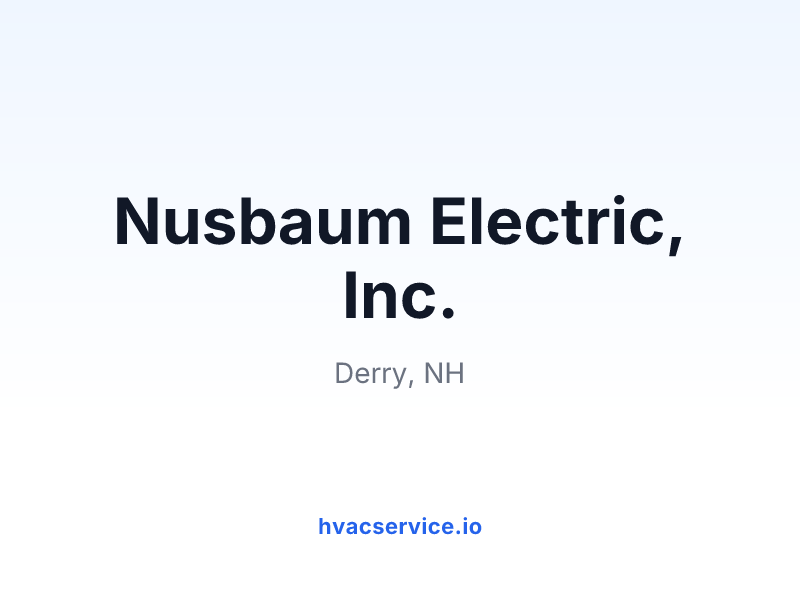 Nusbaum Electric, Inc.