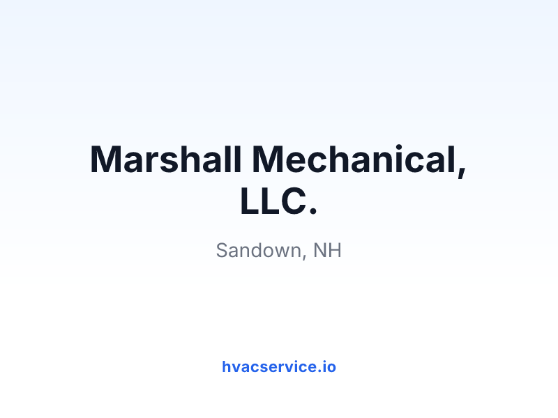Marshall Mechanical, LLC.