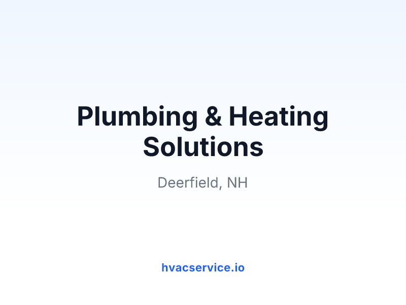 Plumbing & Heating Solutions