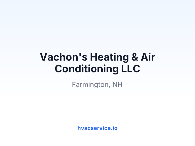 Vachon's Heating & Air Conditioning LLC
