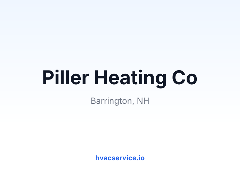 Piller Heating Co