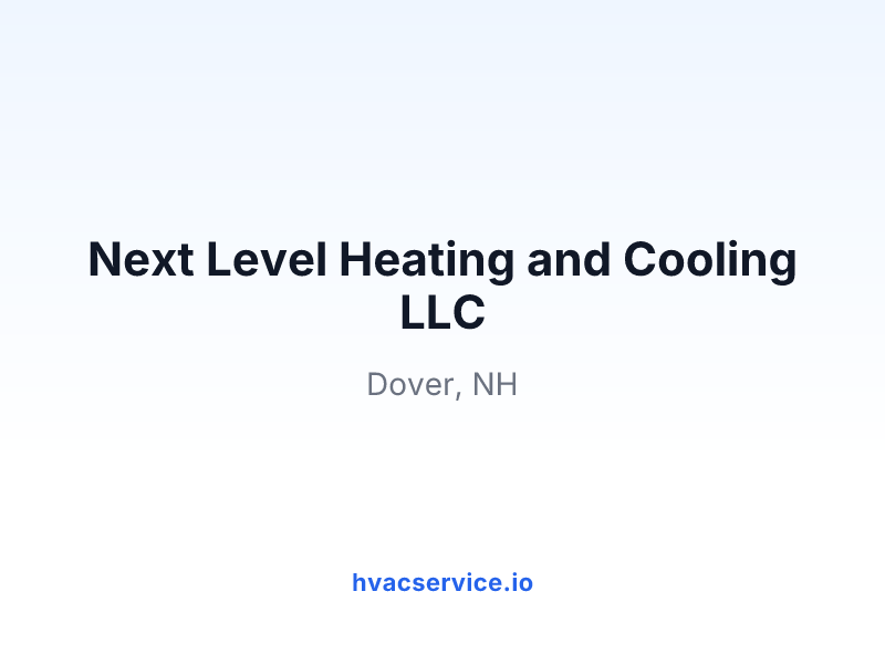 Next Level Heating and Cooling LLC