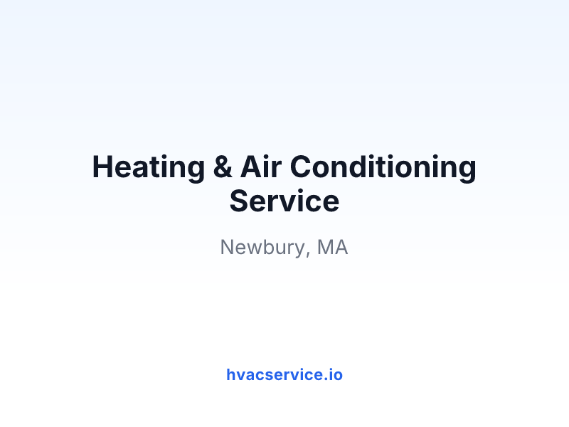 Heating & Air Conditioning Service