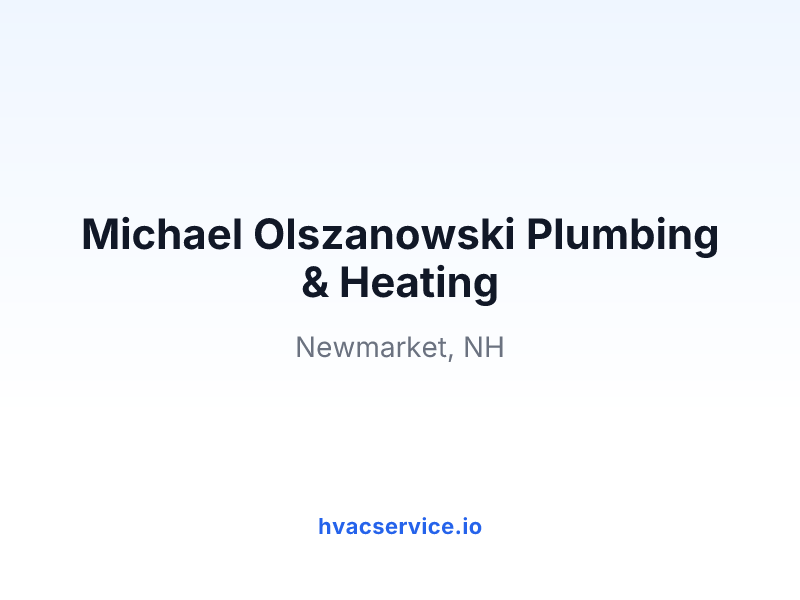 Michael Olszanowski Plumbing & Heating