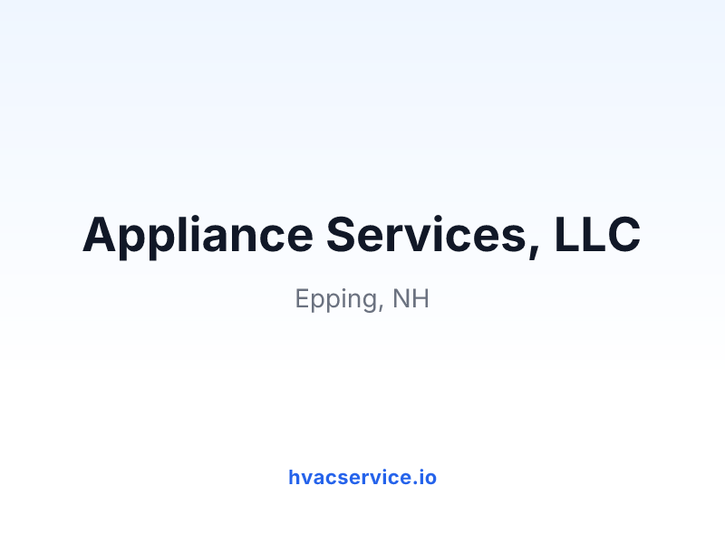 Appliance Services, LLC