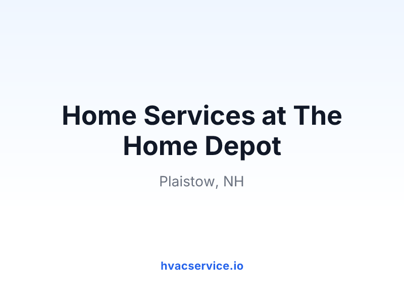 Home Services at The Home Depot