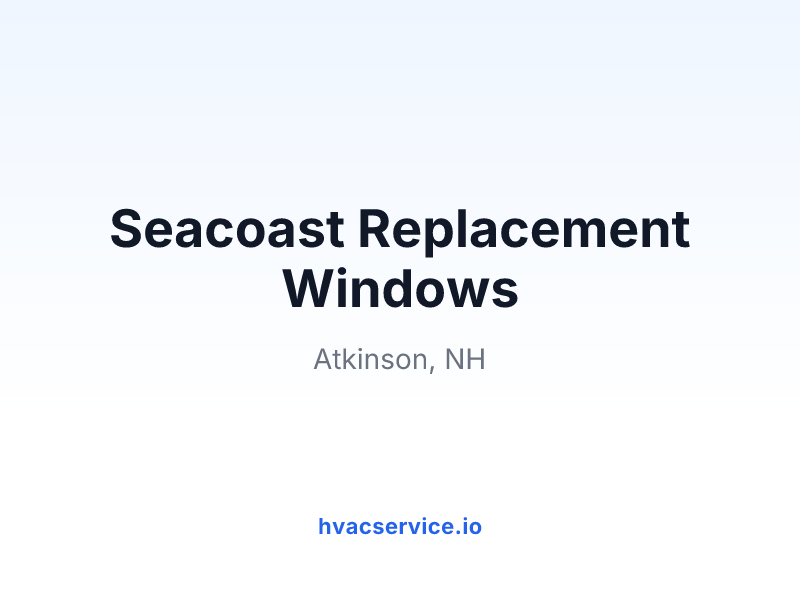 Seacoast Replacement Windows