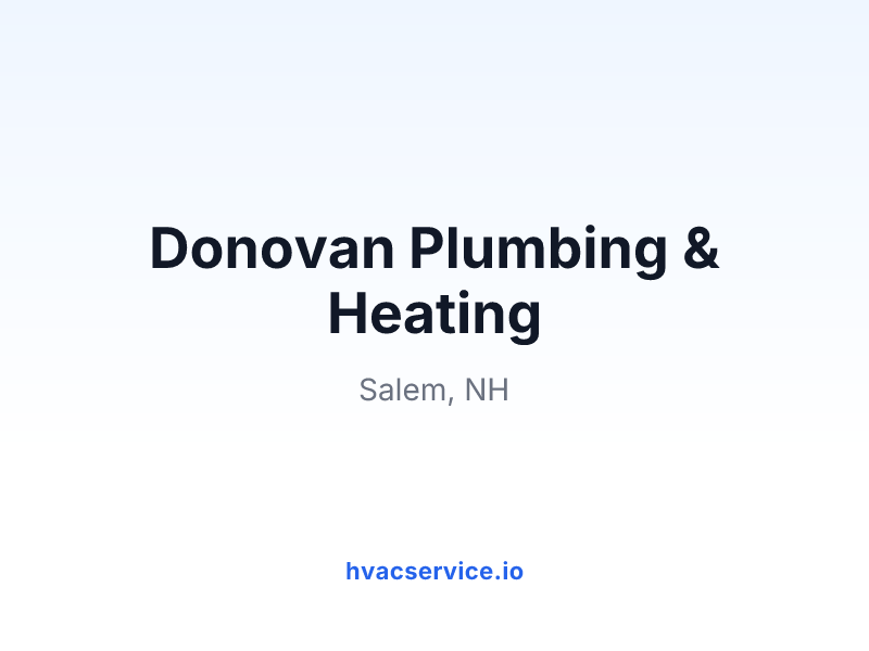 Donovan Plumbing & Heating