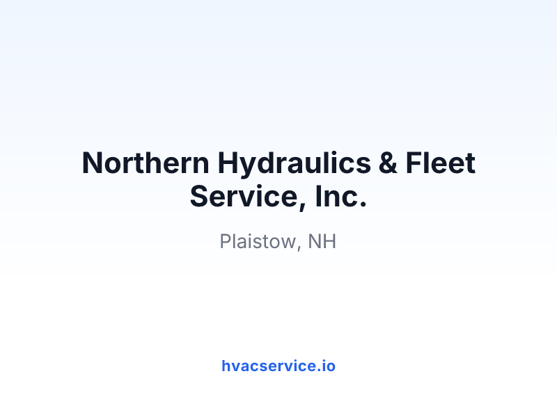 Northern Hydraulics & Fleet Service, Inc.
