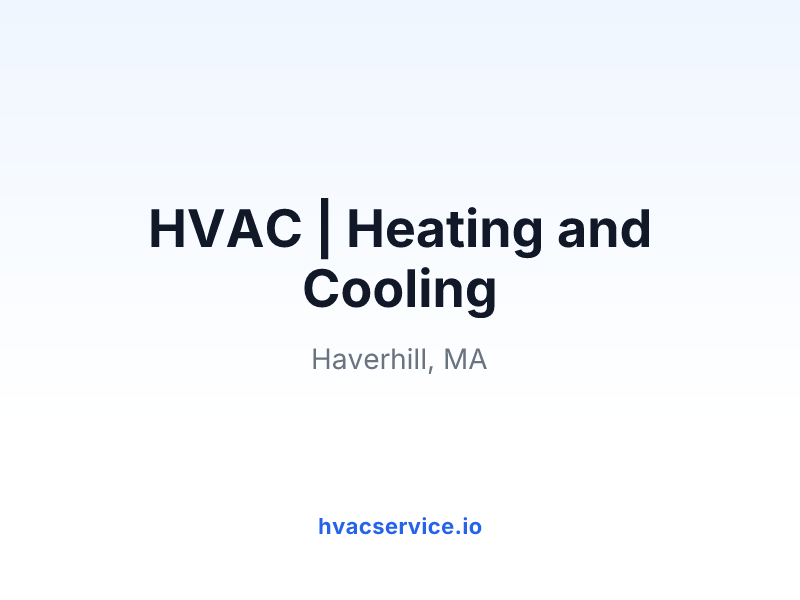 HVAC | Heating and Cooling