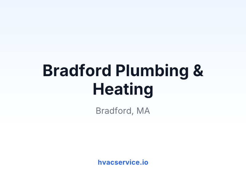 Bradford Plumbing & Heating