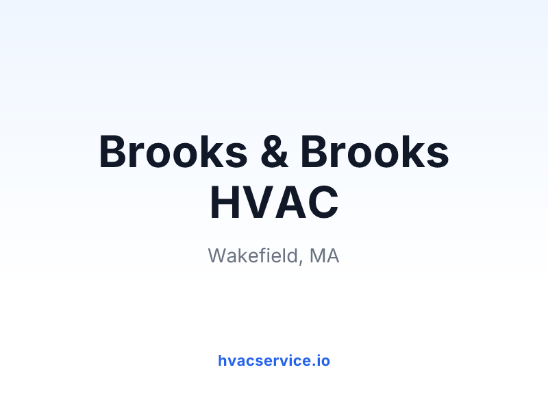 Brooks & Brooks HVAC