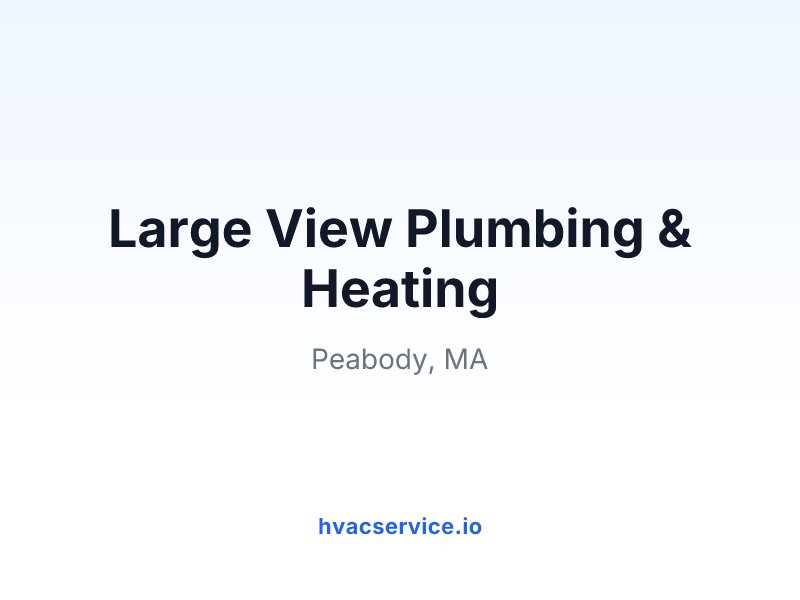 Large View Plumbing & Heating