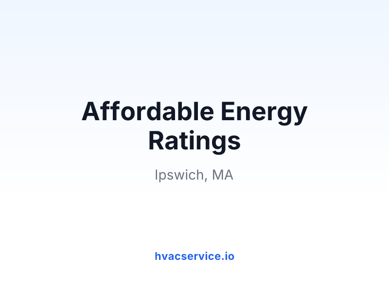 Affordable Energy Ratings