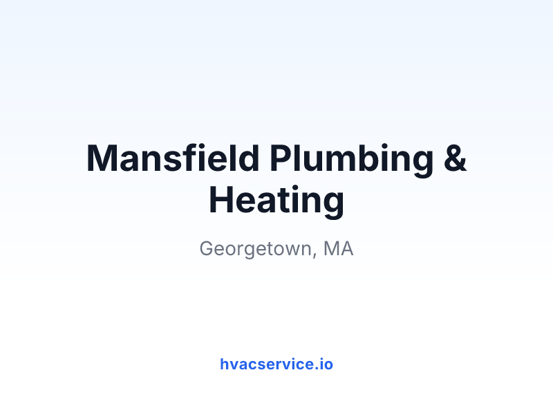 Mansfield Plumbing & Heating