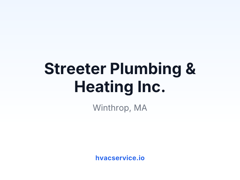 Streeter Plumbing & Heating Inc.