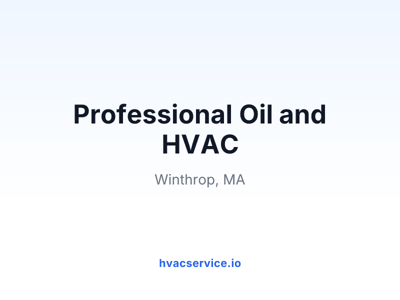 Professional Oil and HVAC