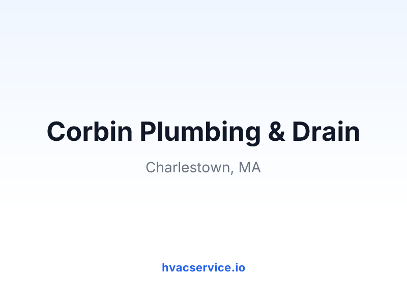 Corbin Plumbing & Drain