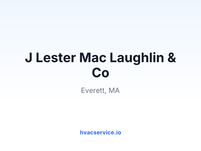 J Lester Mac Laughlin & Co
