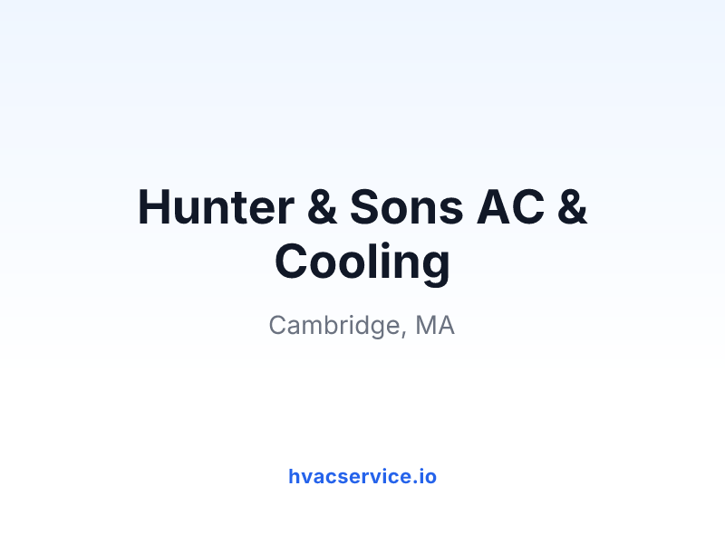 Hunter & Sons AC & Cooling