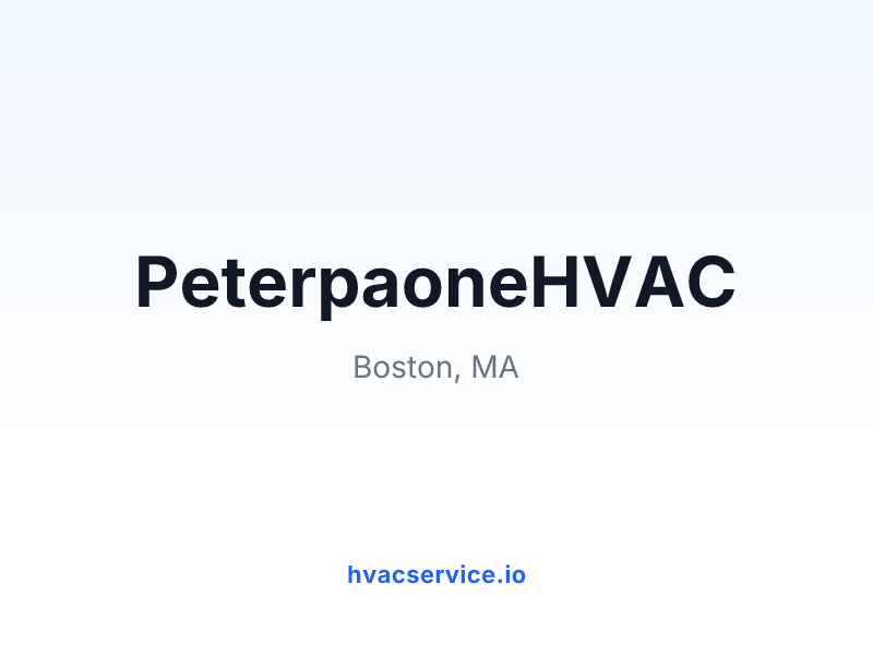 PeterpaoneHVAC